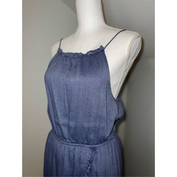 Women’s Casual Navy/Denim Colored Midi Dress Medium - Picture 1 of 9
